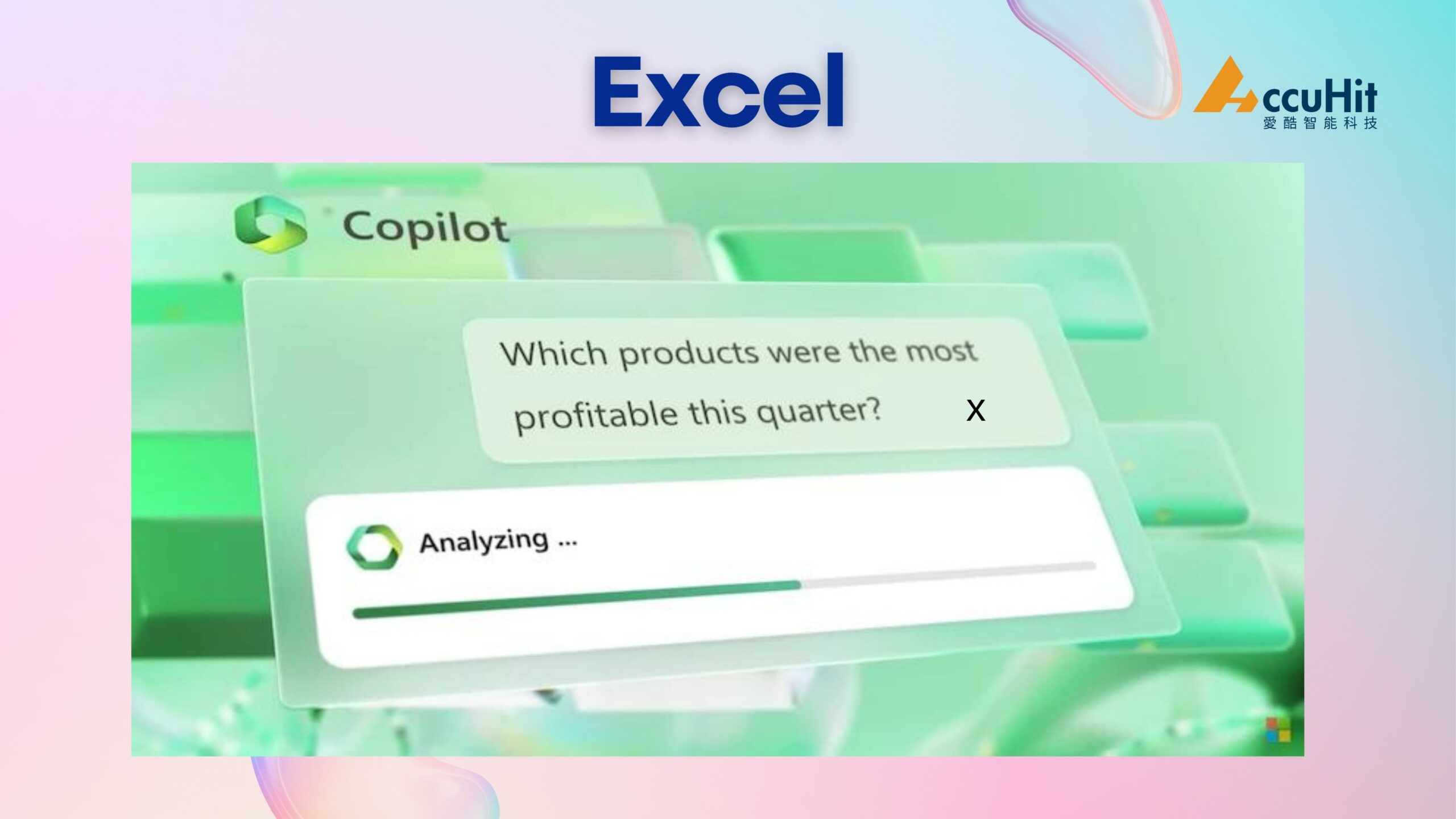 Excel： Copilot在Excel中也提供強大的支援，企業用戶可以透過自然語言詢問數據分析結果，Copilot可以根據報表中的數據回答問題，同時它也可以生成相關的數據分析圖表，大幅節省了數據分析與製作圖表的時間，這對於需要處理大量數據的企業而言是一個重大的優勢。 